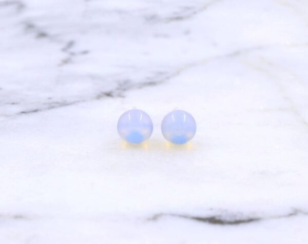 Sterling Silver Turquoise Stud Earrings, Lapis lazuli earrings, Moonstone studs earrings,White pearl earrings