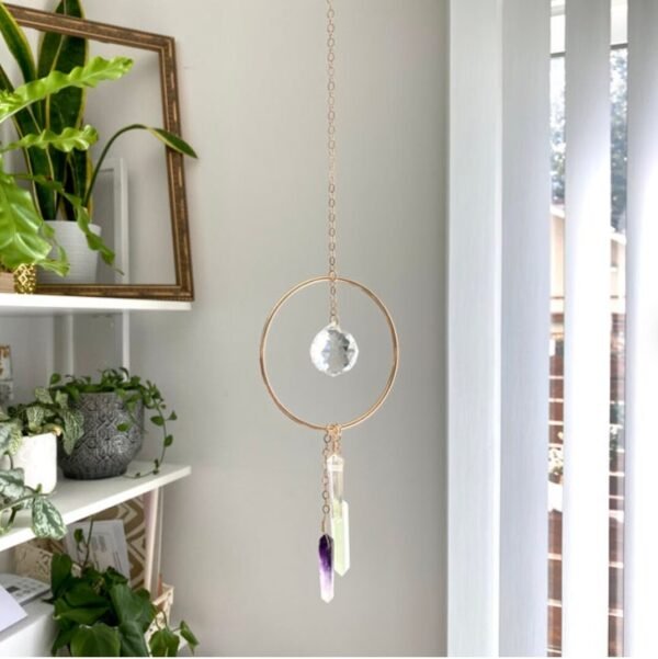 Sun Catcher Crystal Catcher Crystal Dot Rainbow Door Decorative Wall Hanging Gift