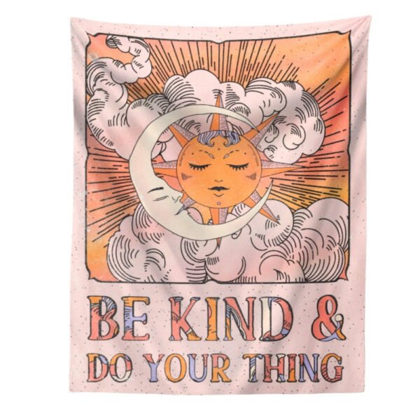 Sun Moon Clouds Wall Hanging Tapestry Psychedelic Tarot Tapestries for Bedroom Living Room Home Decor