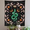 Sun Moon Snake Tapestry Wall Hanging Black Abstract Art Tapestries Living Room Bedroom Dorm Decoration Wall Tapestry