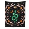 Sun Moon Snake Tapestry Wall Hanging Black Abstract Art Tapestries Living Room Bedroom Dorm Decoration Wall Tapestry