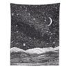 Sun Moon Tapestry Wall Hanging Stars Space Psychedelic Black and White Wall Tapestry Wall Tapestry for Bedroom Home Wall Décor