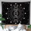 Sun Moon Tapestry Wall Hanging Stars Space Psychedelic Black and White Wall Tapestry for Bedroom Home Wall Decor