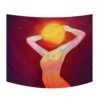 Sun Tapestry Wall Hanging Moon Wall Tapestry Wall Carpet Psychedelic Starry Sky Women Tapiz Witchcraft Tapestries Dorm Decor