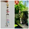 Sun catcher raw crystal star moon wind chime k9 crystal home pendant home decoration gift
