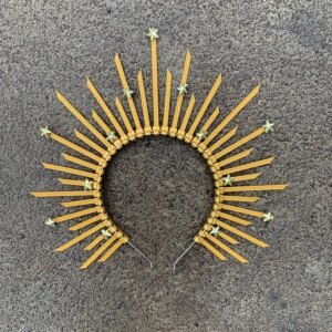 Sunburst-Crown-Goddess-Crown-Spiked-Halo-crown-Star-Wicca-Festival-crown-headpiece-Met-Gala-Crown-Wedding Sunburst Crown Goddess Crown Spiked Halo crown Star Wicca Festival crown headpiece Met Gala Crown Wedding cosplay bridal party25
