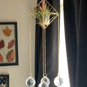 Suncatcher-Crystal-Four-Prism-Geometry-Lightcatcher-Home-Decor-Gift Suncatcher Crystal Four Prism Geometry Lightcatcher Home Decor Gift