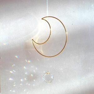 Suncather-Crescent-Moon-Windows-Hanging-Celestial-Occult-Jewelry-Home-Gift-Rainbow-Maker Suncather Crescent Moon Windows Hanging Celestial Occult Jewelry Home Gift Rainbow Maker