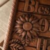 Sunflower Hanging Plaque Home Decor Bless Our Doorstep Wooden Decor Modern Home Decor Personalized Farmhouse Home Decor