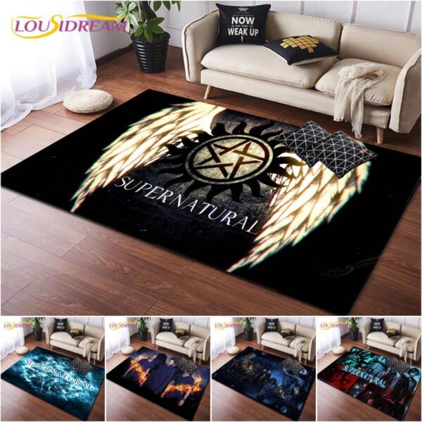 Supernatural TV Area Rug Livingroom Decor Floor Mat Carpet Rugs for Living Room
