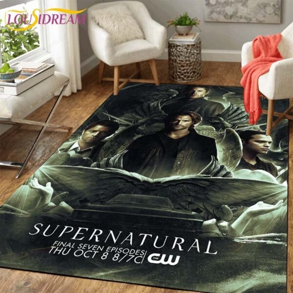 Supernatural TV Area Rug Livingroom Decor Floor Mat Carpet Rugs for Living Room