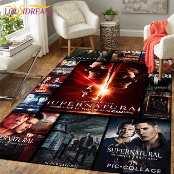 Supernatural TV Area Rug Livingroom Decor Floor Mat Carpet Rugs for Living Room