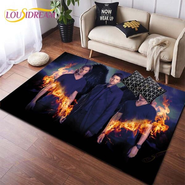 Supernatural TV Area Rug Livingroom Decor Floor Mat Carpet Rugs for Living Room