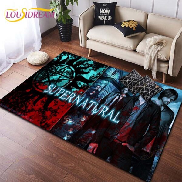 Supernatural TV Area Rug Livingroom Decor Floor Mat Carpet Rugs for Living Room