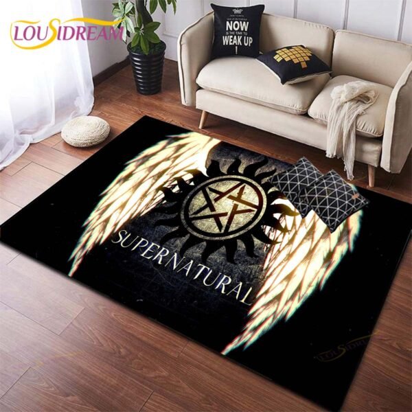 Supernatural TV Area Rug Livingroom Decor Floor Mat Carpet Rugs for Living Room