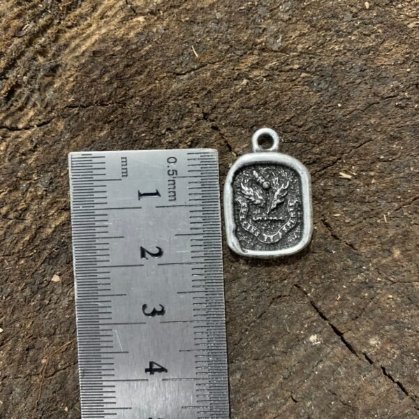 Sweeter after difficulties Thistle necklace jewelry  Dulcius ex asperis  Scottish Thistle Jewelry Gift  15*18mm