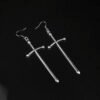 Sword Dangle Earring Gothic Dagger Earrings Occult Tarot Dark Witch Jewelry