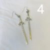 Sword Earrings silver color Classic eardrop All kinds of big sword Fashion Jewellery Novel charm women men gift Gothic mystical