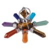7 Chakra Stone Point Rotate Merkaba Pyramid Energy Generator Reiki Healing Hexagon Crystal Yoga Meditation Balancing
