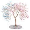 Crystal Money Tree With Agate Slice Base Handmade Bonsai Tree For Wealth And Luck Fengshui Home Decoration|Jewelry