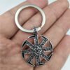Viking Magic~Talisman keychain Slavic Kolovrat Keychain Trinket Sun Wheel Slavic Amulet Pendant for Women Men  key chain Jewelry