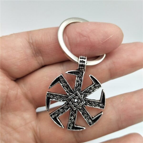 Viking Magic~Talisman keychain Slavic Kolovrat Keychain Trinket Sun Wheel Slavic Amulet Pendant for Women Men  key chain Jewelry