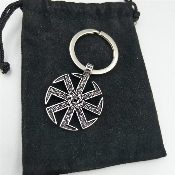 Viking Magic~Talisman keychain Slavic Kolovrat Keychain Trinket Sun Wheel Slavic Amulet Pendant for Women Men  key chain Jewelry
