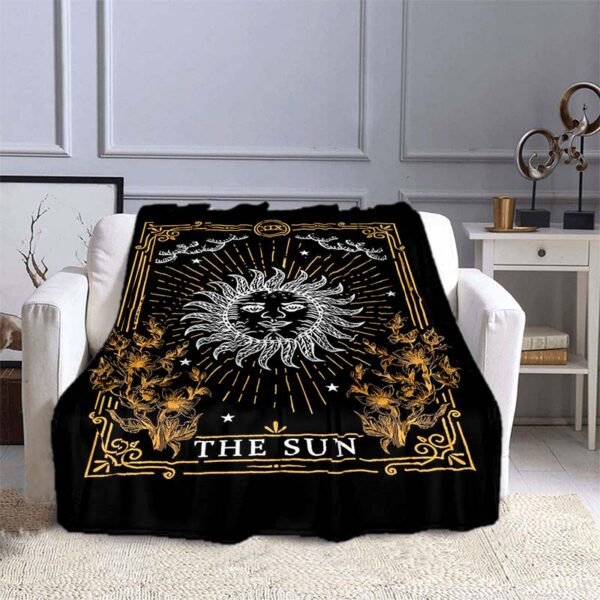 Tarot Card Design Blanket Throw Blanket