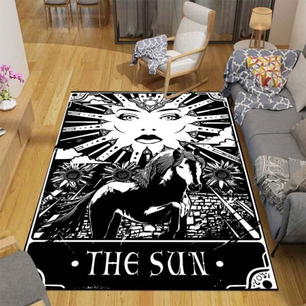 Tarot Card Design Carpet Non Slip Rugs Bedroom Carpet Teen's Carpet Area Rug Home Corridor Floor Mats 6 Style