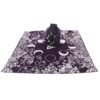 Tarot Cloth Moon Phases Luna Moth Crystals Witch Gift Tablecloth Astrology Lover Altar Cloth decoration Divination Tool with bag Tarot &Divination