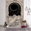 Tarot Card Psychedelic Scene Home Decoration Art Tapestry Hippie Bohemian Decoration Divination Wall Hanging Sheets - Tapestry