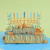 Thanksgiving Blessing Hanukkah 3D Decoration Happy Bounce Card Holiday Jewish Decoration Home Gift Card