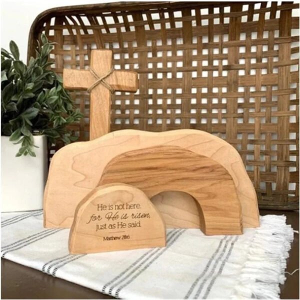The Empty Tomb Wooden Easter Mincice Church Utensils Birth Christmas Crib Nativity Scene Figures Religious Catholic And Orthodox