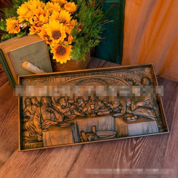 The Last Dinner Wood Carving Home Decoration Wall Decor Christmas Da VInci Paintings Crafts Church Figures