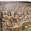 The Last Dinner Wood Carving Home Decoration Wall Decor Christmas Da VInci Paintings Crafts Church Figures