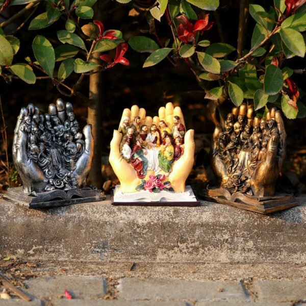 The Last Supper Home Decor Resin Figure Religious Statue Crafts Jesus Ornament Christian Church Utensils