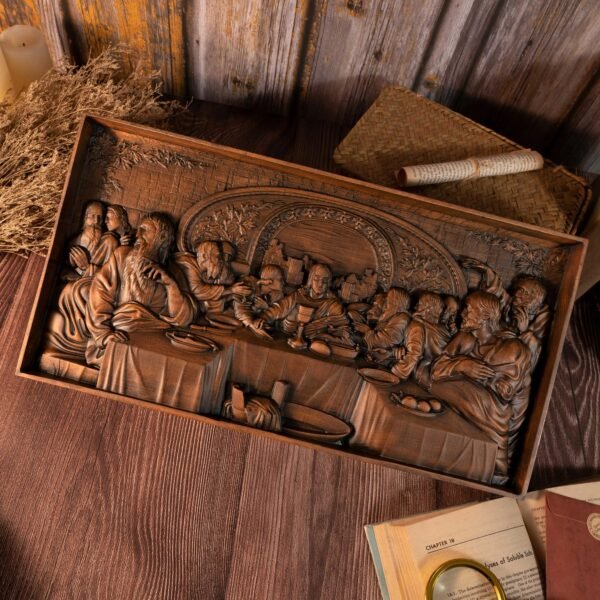 The Last Supper, Jesus home decoration, wall art, Christian icons, wooden decorative paintings, retro, mural art, Christmas gift