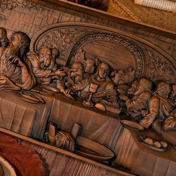 The Last Supper, Jesus home decoration, wall art, Christian icons, wooden decorative paintings, retro, mural art, Christmas gift