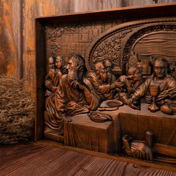 The Last Supper, Jesus home decoration, wall art, Christian icons, wooden decorative paintings, retro, mural art, Christmas gift