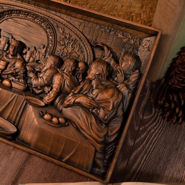 The Last Supper, Jesus home decoration, wall art, Christian icons, wooden decorative paintings, retro, mural art, Christmas gift