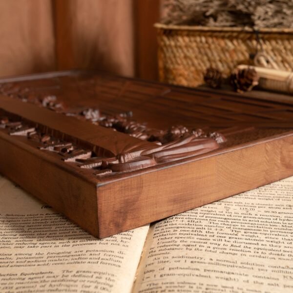 The Last Supper Mural Jesus Christ Home Decoration Wooden Plaque, Carving Wall Decoration, Famous Painting, 50cm