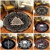 The Vikings Pattern Area Rug Round Floor Mat Living Room Carpet Bathroom Kitchen Rug Doormat