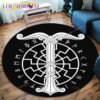 The Vikings Skull Pattern Area Rug Round Floor Mat Living Room Carpet Bathroom Kitchen Rug Doormat