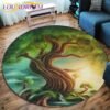 The Vikings Skull Pattern Area Rug Round Floor Mat Living Room Carpet Bathroom Kitchen Rug Doormat