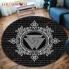 The Vikings Skull Pattern Area Rug Round Floor Mat Living Room Carpet Bathroom Kitchen Rug Doormat