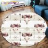 The Vikings Skull Pattern Area Rug Round Floor Mat Living Room Carpet Bathroom Kitchen Rug Doormat