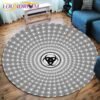 The Vikings Skull Pattern Area Rug Round Floor Mat Living Room Carpet Bathroom Kitchen Rug Doormat
