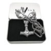 New Magicun Viking~Thor's hammer mjolnir pendant necklace Norse Viking scandinavian jewelry Men's Vintage knot 1