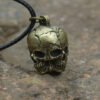 Three-dimensional Death Skull Head Necklace Skull Skeleton Choker Pendant Gothic Jewelry For Women Men