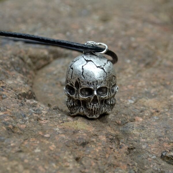 Three-dimensional Death Skull Head Necklace Skull Skeleton Choker Pendant Gothic Jewelry For Women Men